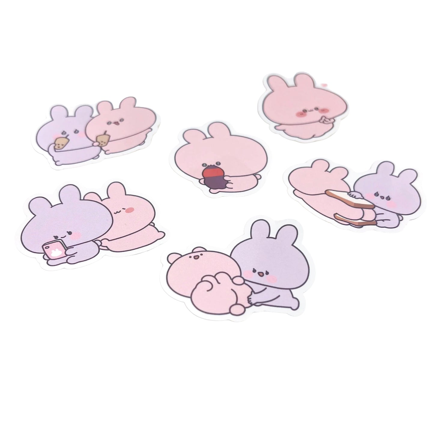 [ASAMIMICHAN] Die-cut Random-Sticker (6 Designs insgesamt) (Restock) [Versand Ende August]