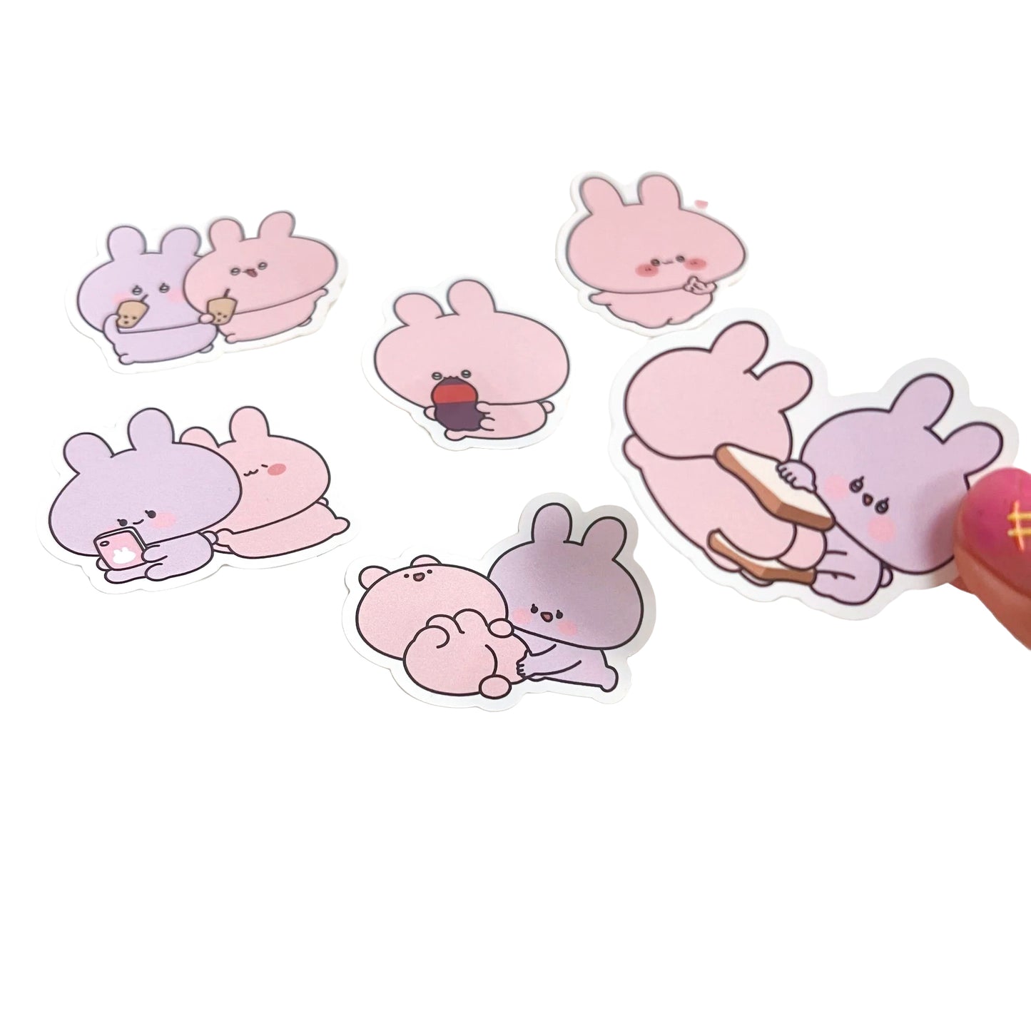 [ASAMIMICHAN] Die-cut Random-Sticker (6 Designs insgesamt) (Restock) [Versand Ende August]