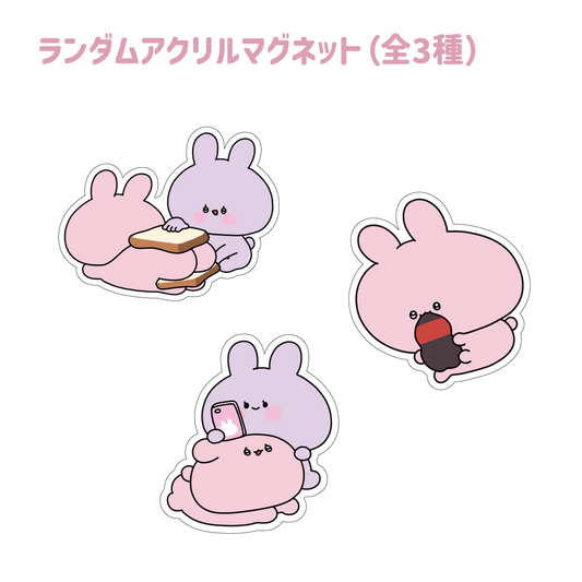 [Asamimi-chan] Random acrylic magnets (all 3 types) (Asamimi-chan popular scene Yoseatsume series) [Shipped in mid-February]