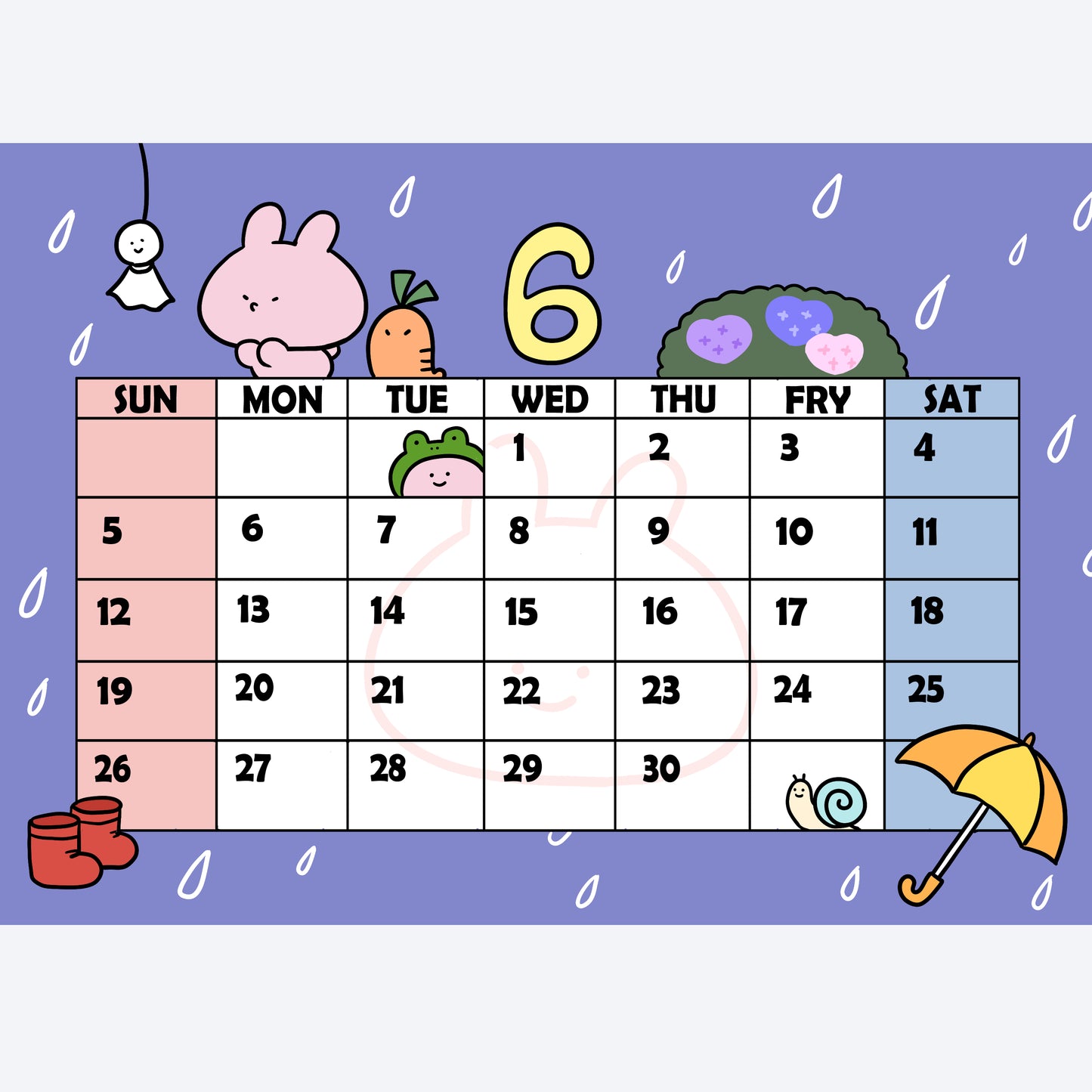 [Made to order] Asamimi-chan desk calendar