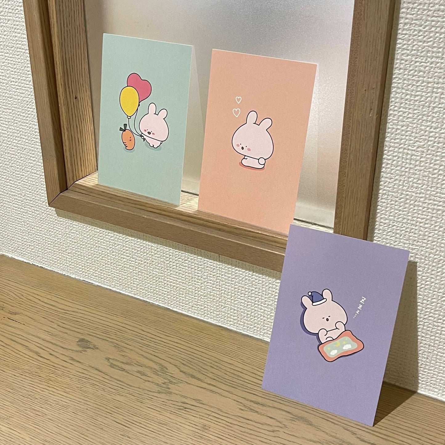 [Asamimi-chan] Jeu de cartes postales (3 pièces)