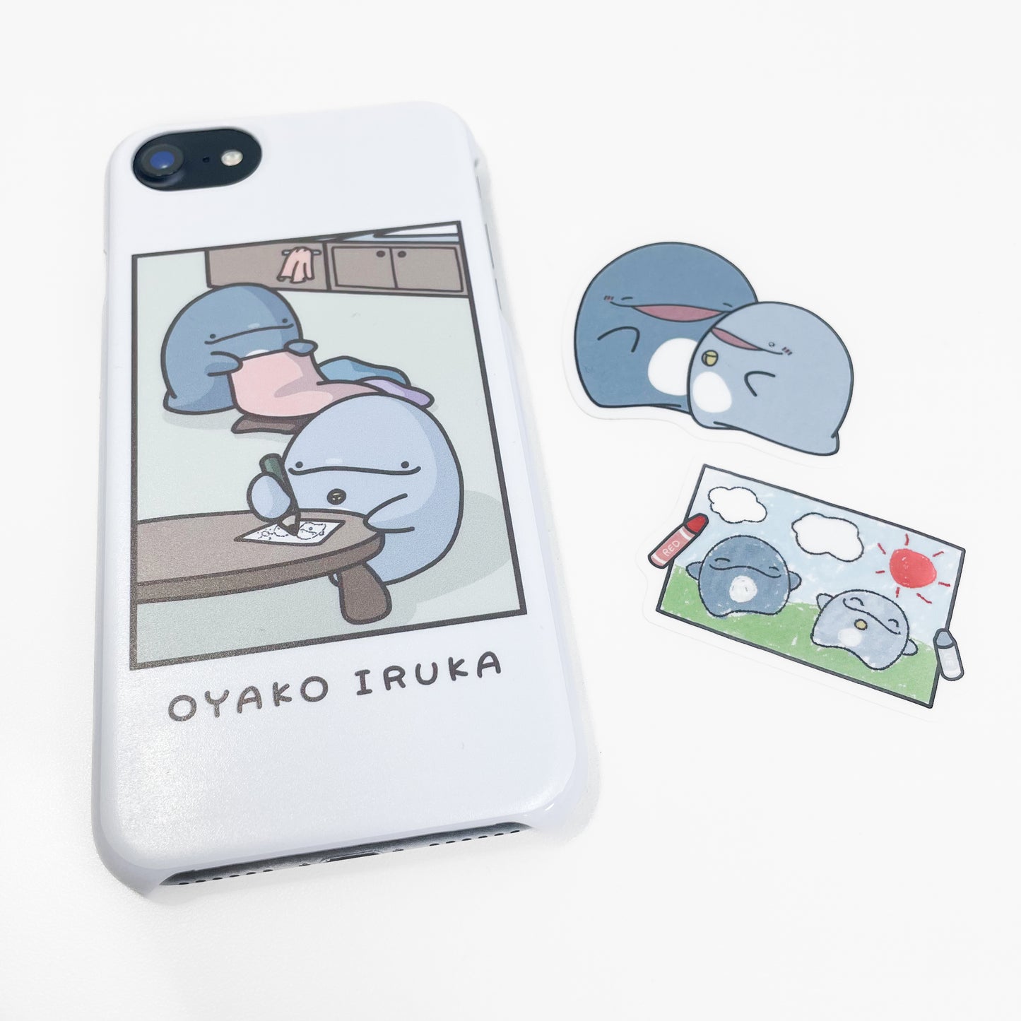 [Parent and child dolphin] Smartphone case compatible with almost all models Docomo② [shipped in early November]