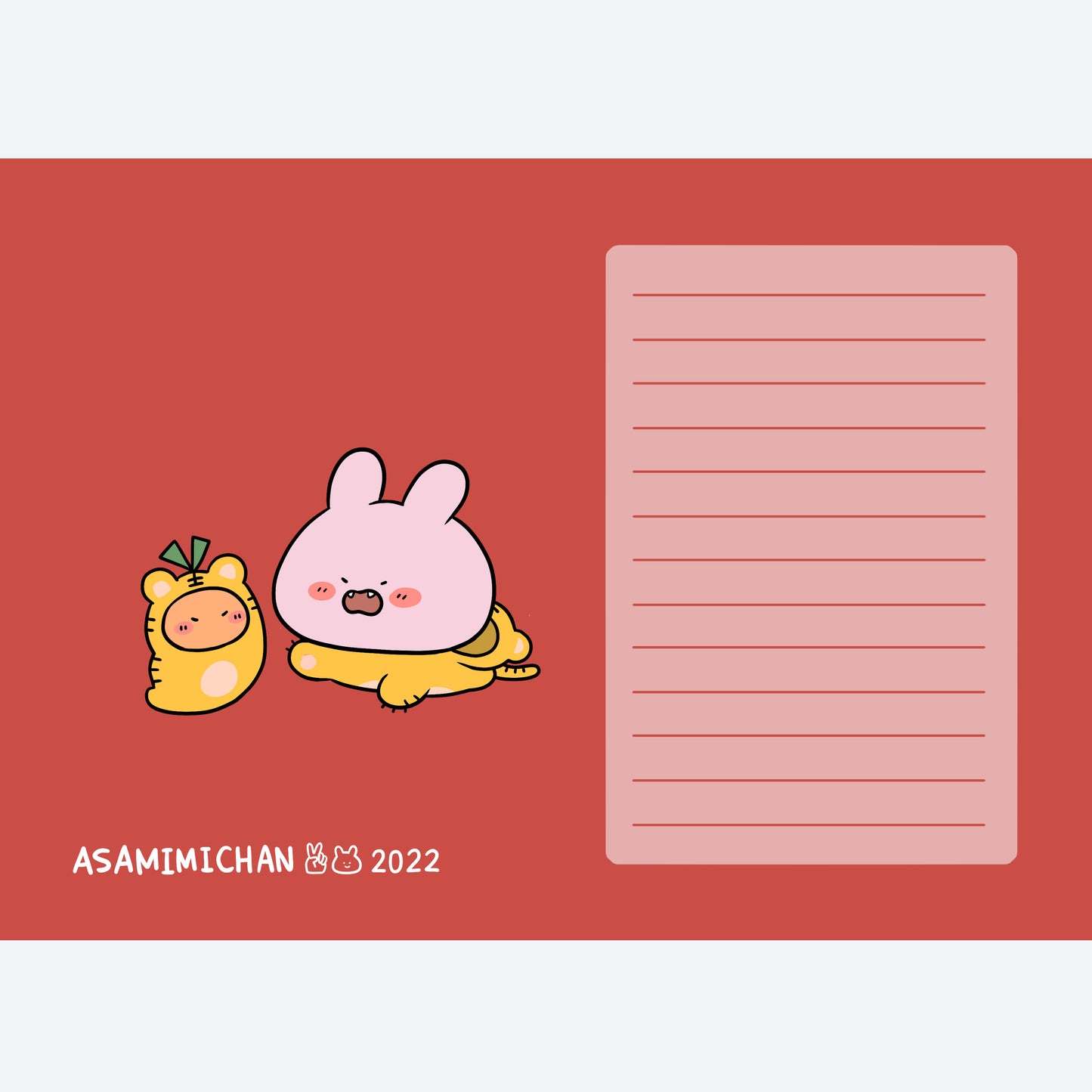 [Auf Bestellung gefertigt] Asamimi-chan Tischkalender