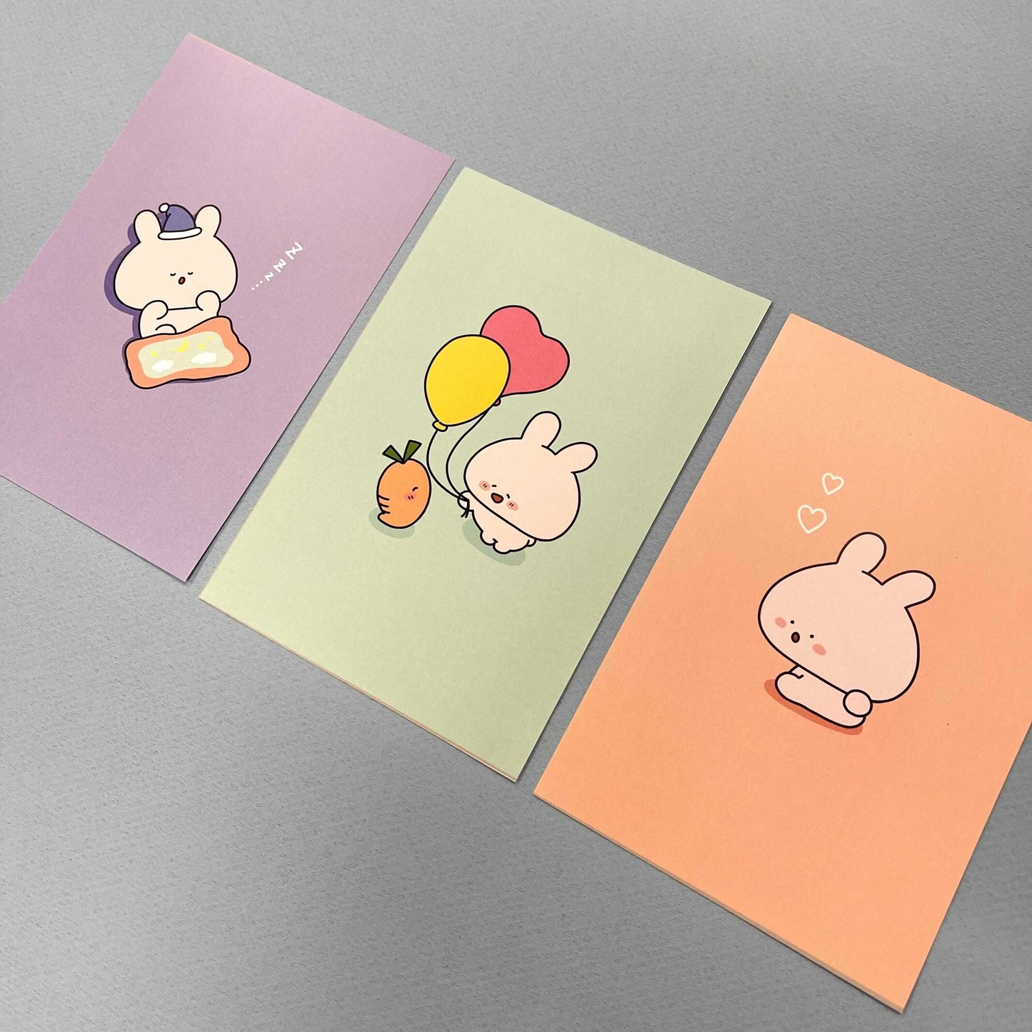 [Asamimi-chan] Postkartenset (3 Stück)