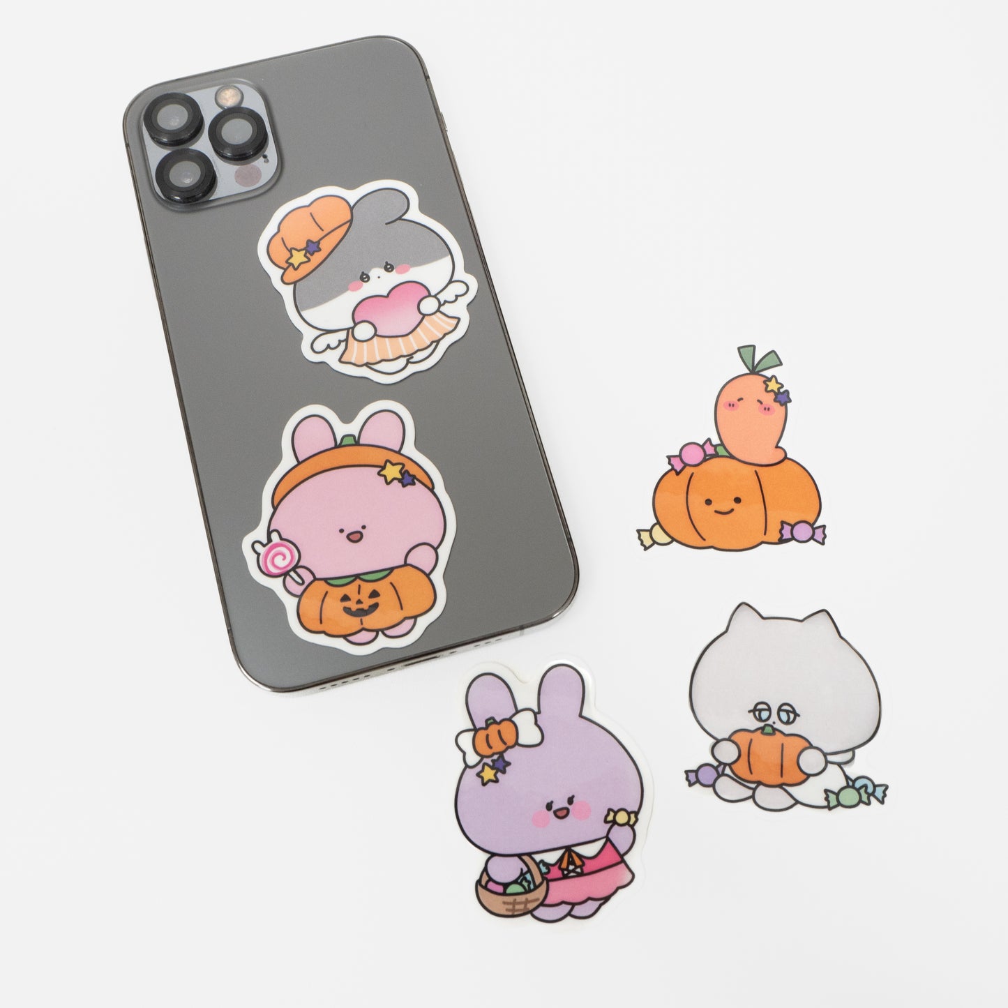 【あさみみちゃん】ハッピーハロウィンステッカー（5枚入り）