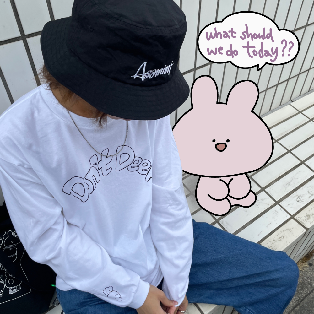 [Asamimi-chan] T-shirt lunga a maniche lunghe (strada) [spedita a metà ottobre]