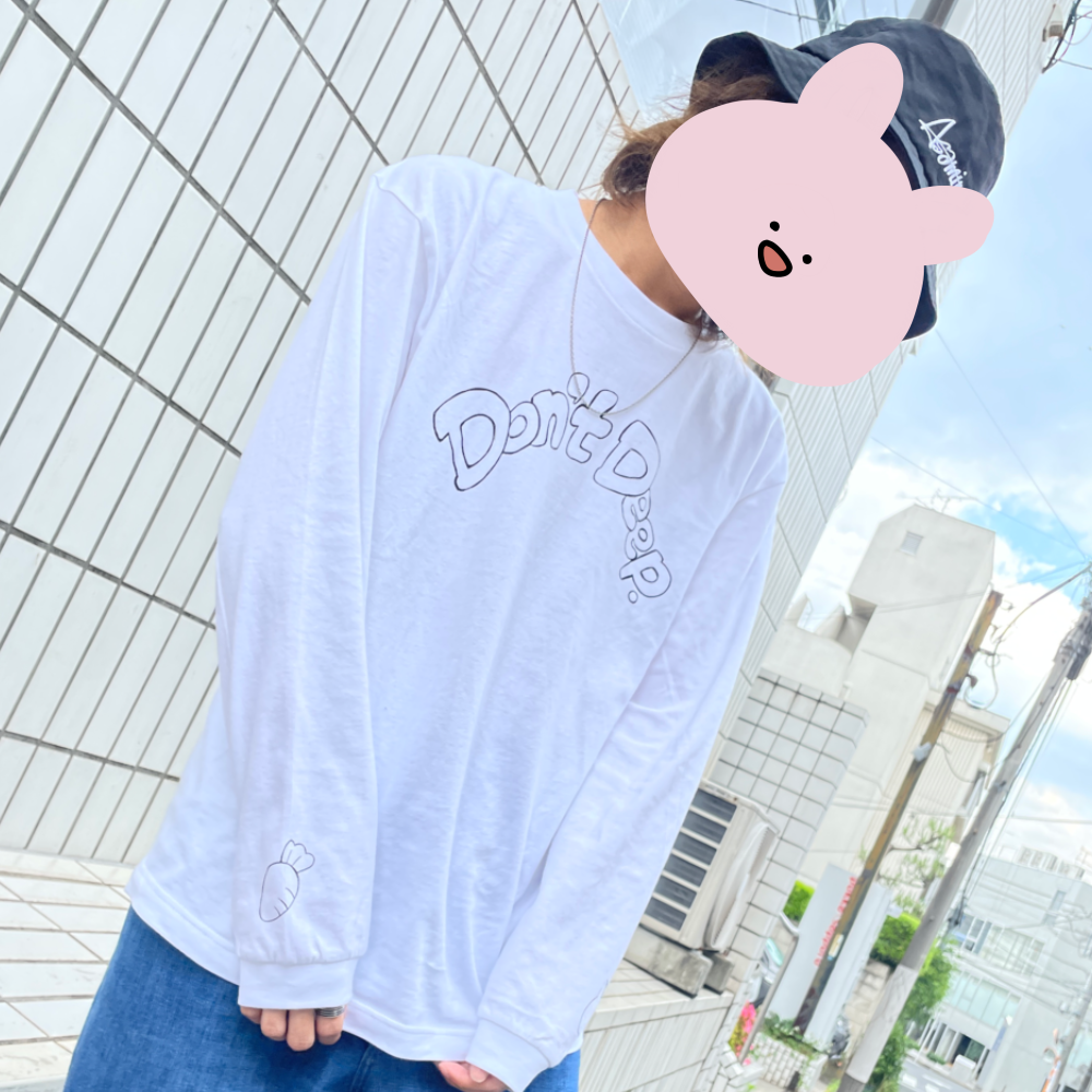 【あさみみちゃん】長袖ロングTシャツ（ストリート)