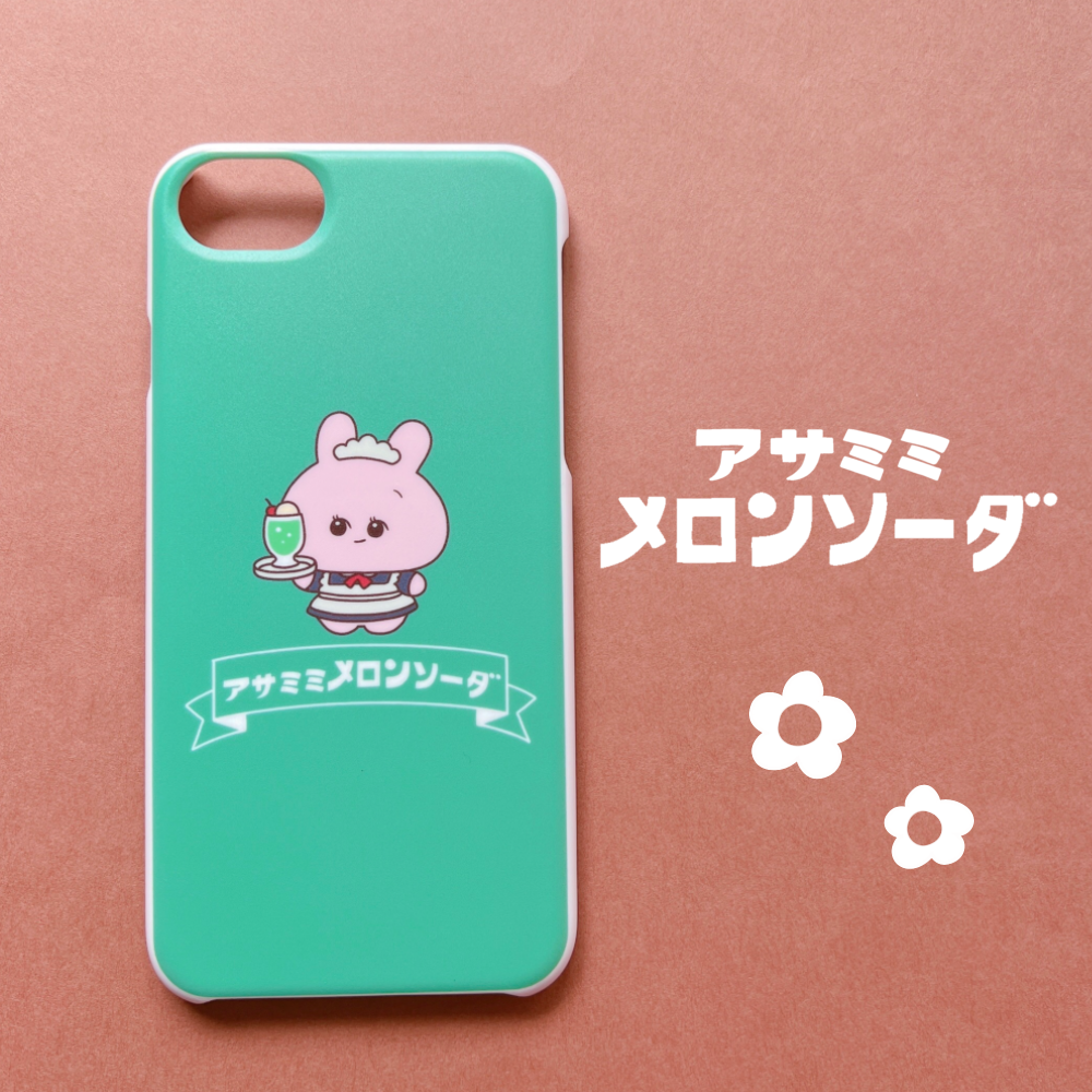 [Asamimi-chan] Custodia per smartphone compatibile con quasi tutti i modelli (Melon Soda) della serie au [Su ordinazione]