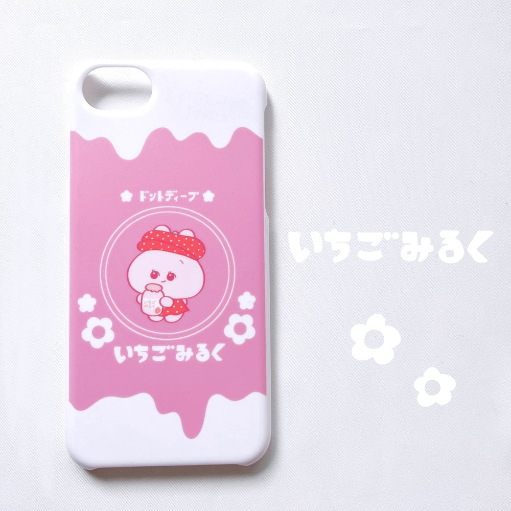 [Asamimi-chan] Étui pour smartphone compatible avec presque tous les modèles (Ichigo Milk) série Y!mobile [Fabriqué sur commande]