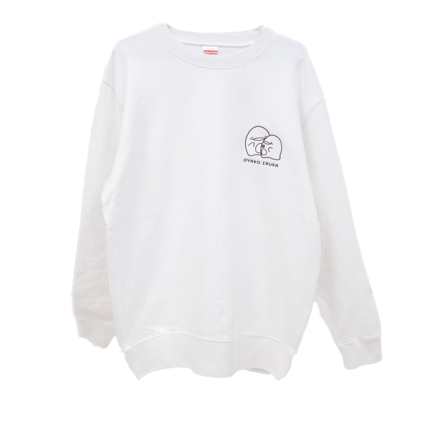 [Parent and child dolphin] Embroidered sweatshirt (adult size) [shipped in early January]