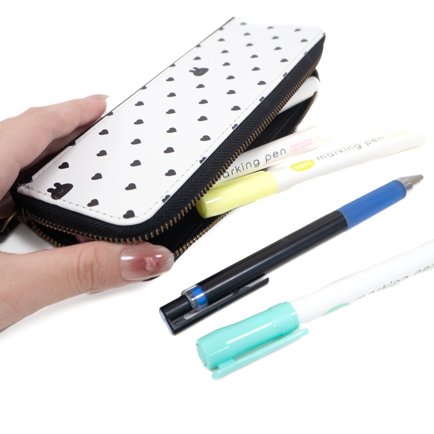 [Asamimi-chan] Synthetic leather pencil case (French girly) [Shipped in early December]