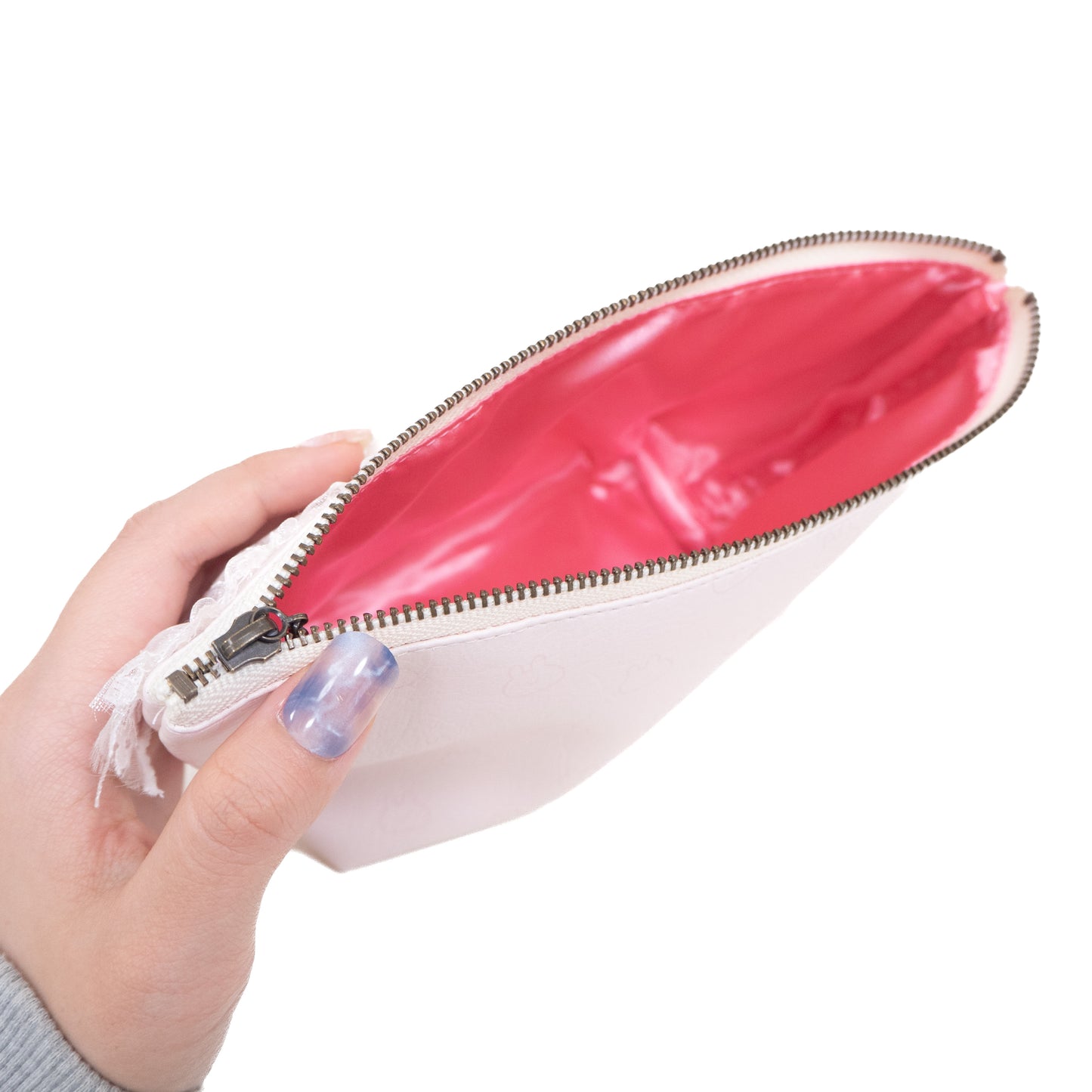 [Asamimi-chan] Synthetic leather triangular pouch (French girly)