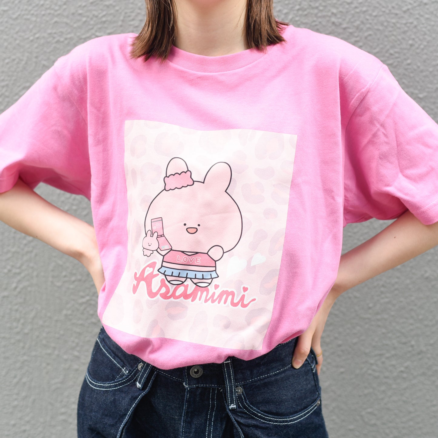 【あさみみちゃん】半袖プリントTシャツ（ギャルみみ)【受注生産】