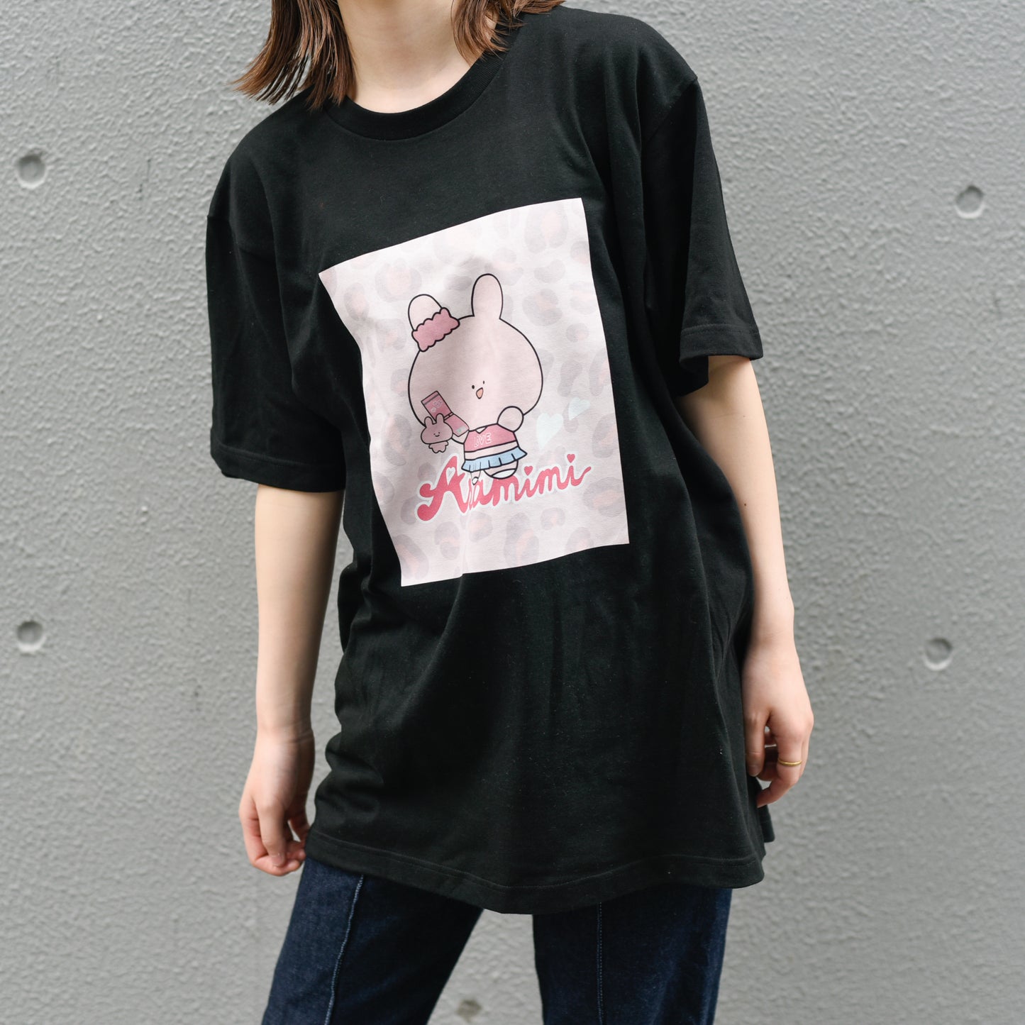 【あさみみちゃん】半袖プリントTシャツ（ギャルみみ)【受注生産】