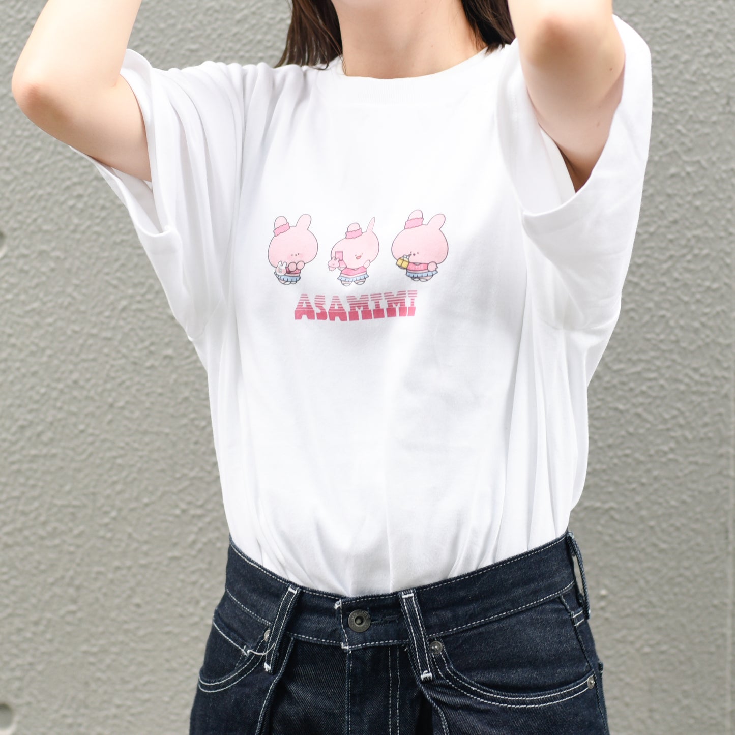 【あさみみちゃん】半袖プリントTシャツ（みつご)