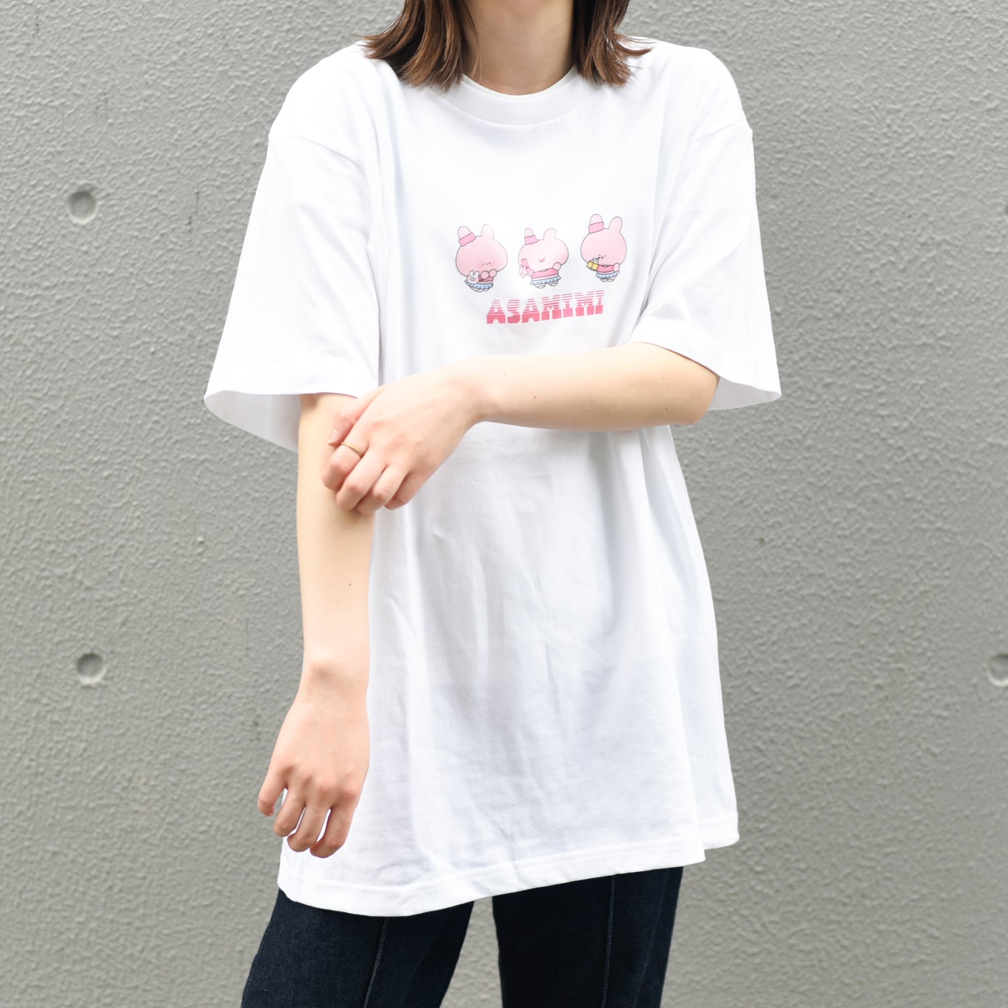 【あさみみちゃん】半袖プリントTシャツ（みつご)