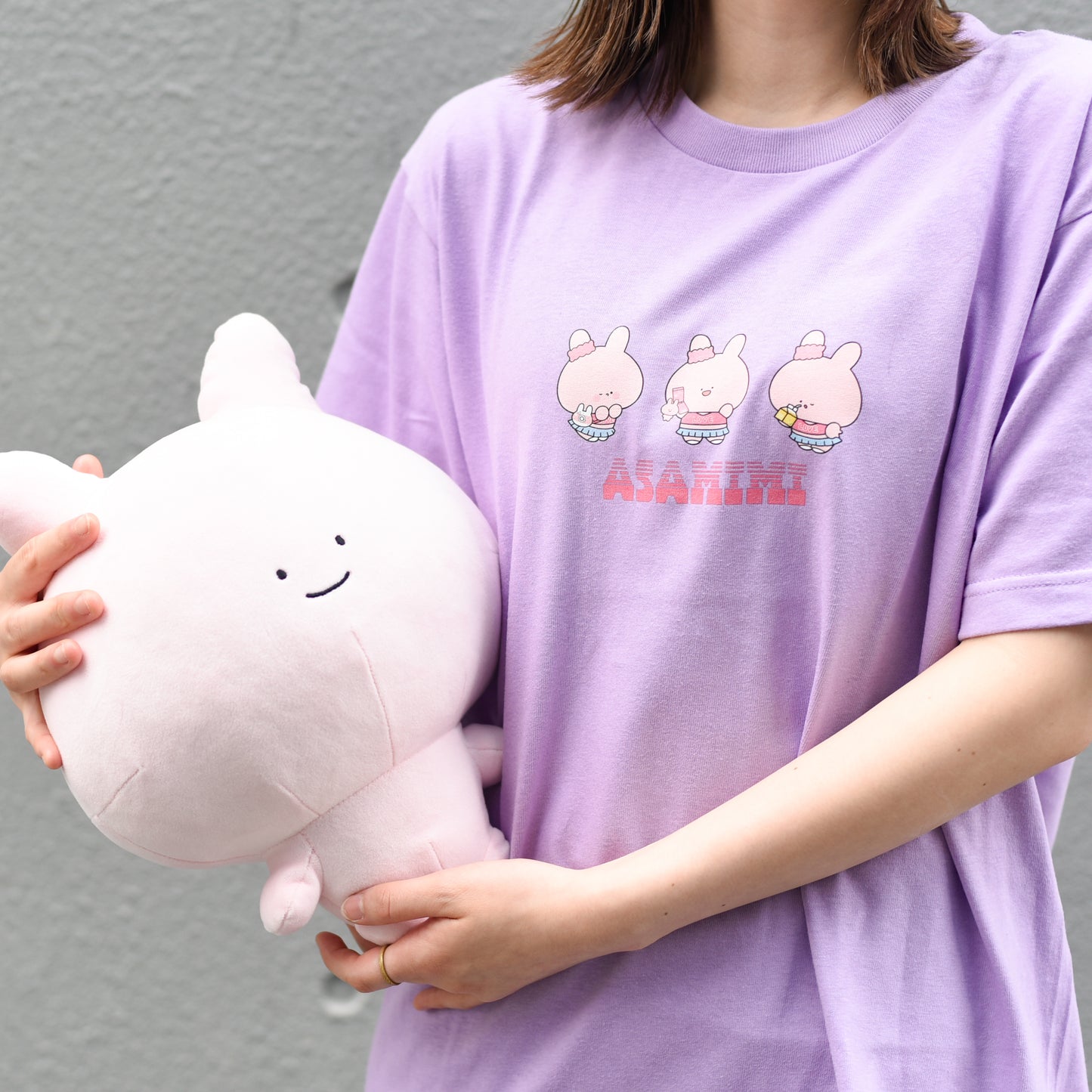 【あさみみちゃん】半袖プリントTシャツ（みつご)