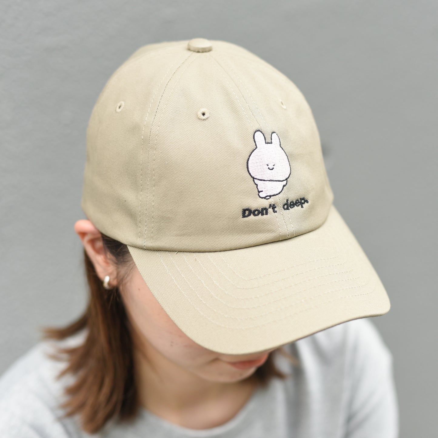 [Asamimi-chan] Embroidery cap (Don't deep) [Made to order]