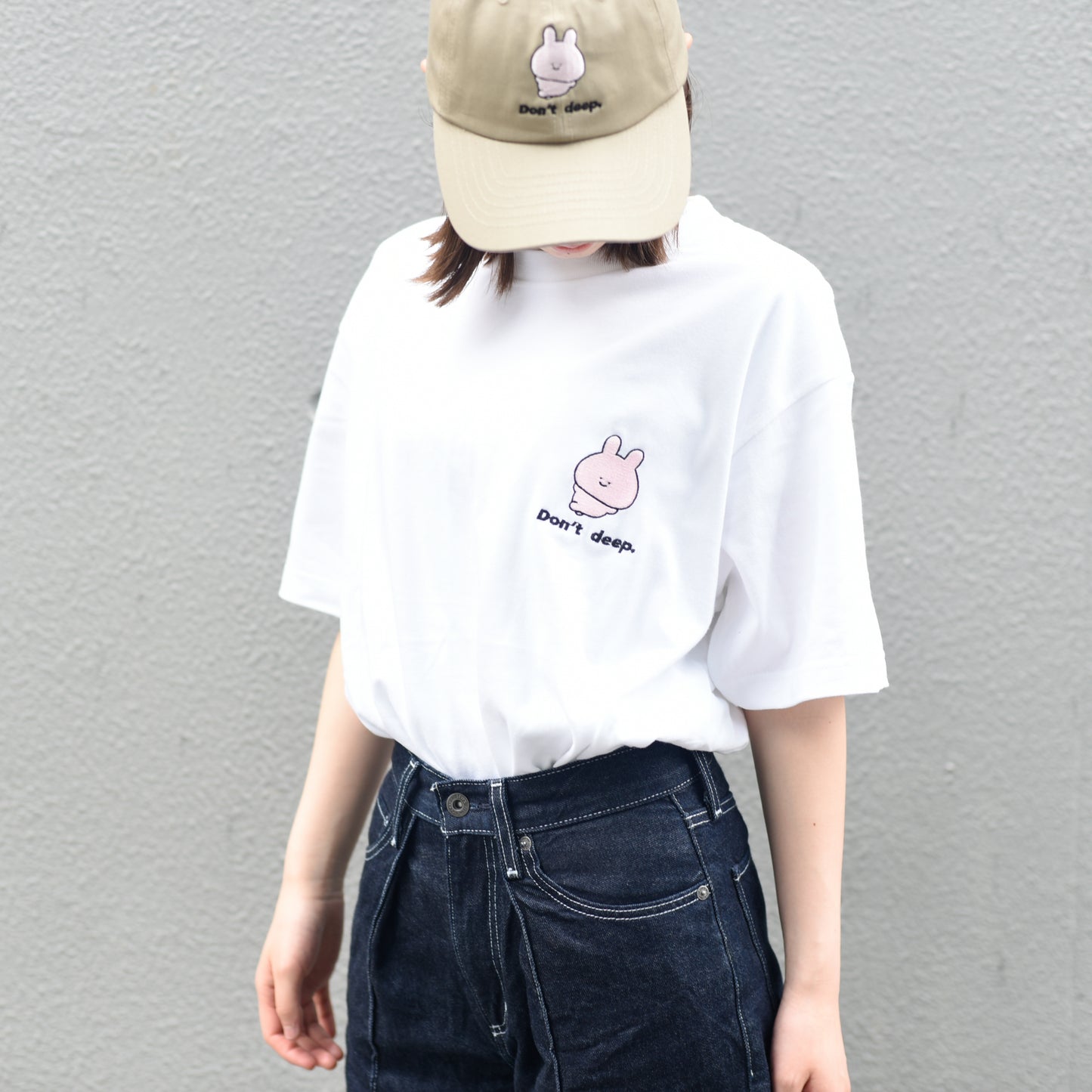 [Asamimi-chan] T-shirt brodé à manches courtes (ne pas profond) [Fabriqué sur commande]