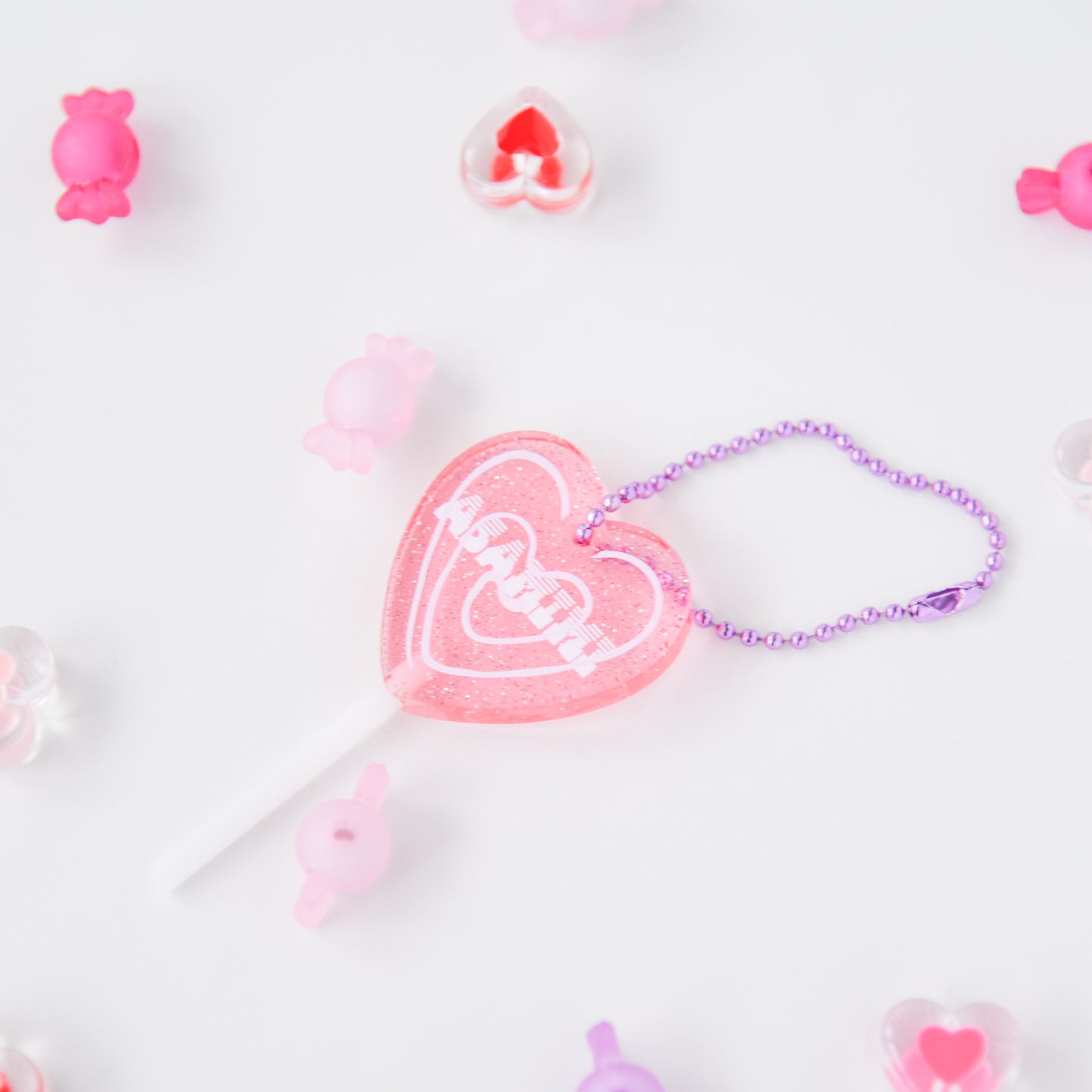 [Asamimi-chan] Acrylic key chain (heart candy)