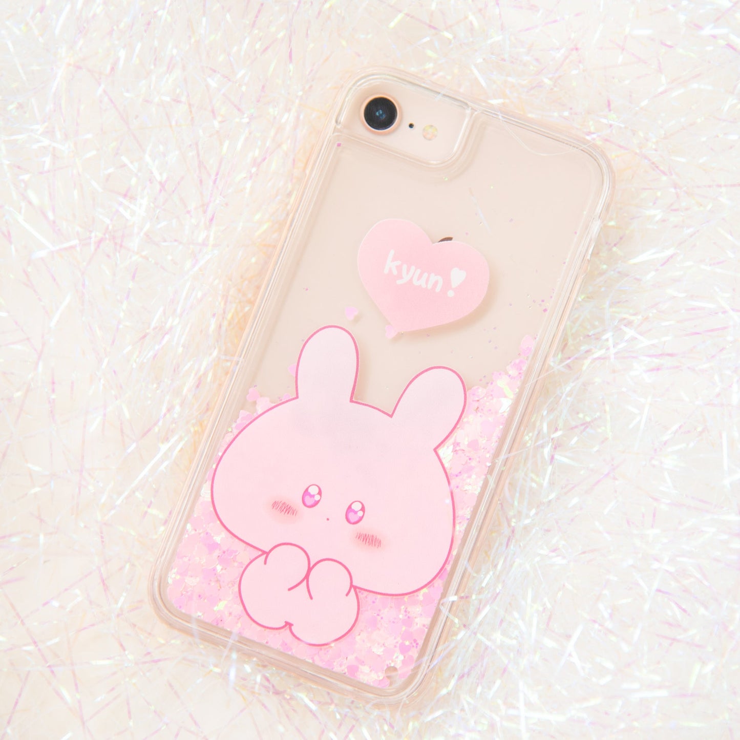 【あさみみちゃん】 iPhone11グリッターケース（きゅるみみ）