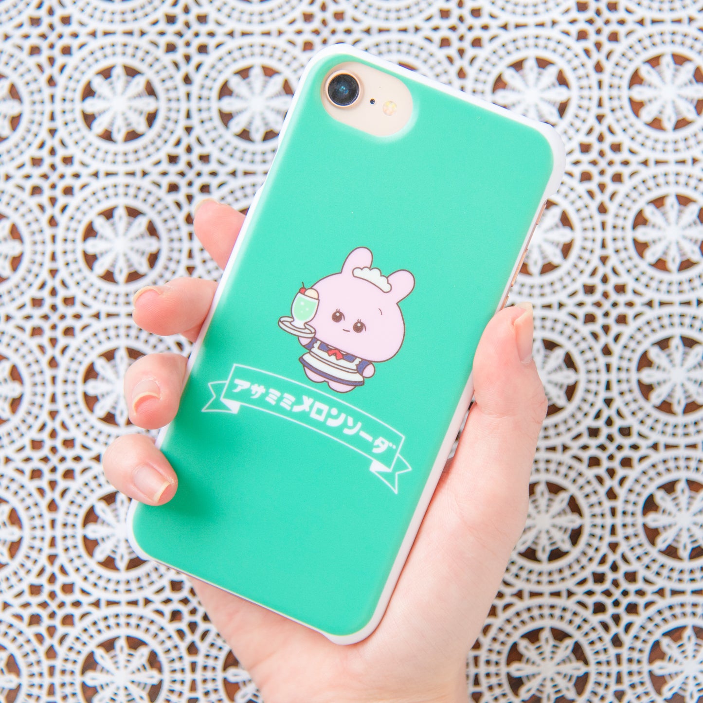[Asamimi-chan] Smartphone case compatible with almost all models (melon soda) and others [Made to order]