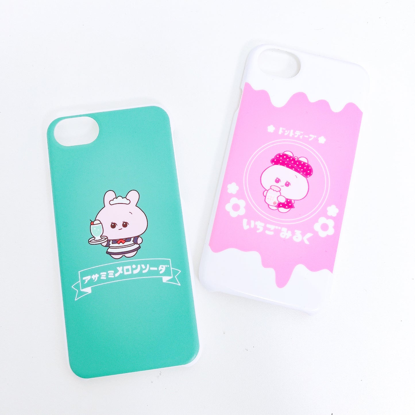 [Asamimi-chan] Smartphone case compatible with almost all models (melon soda) Docomo① [Made to order]