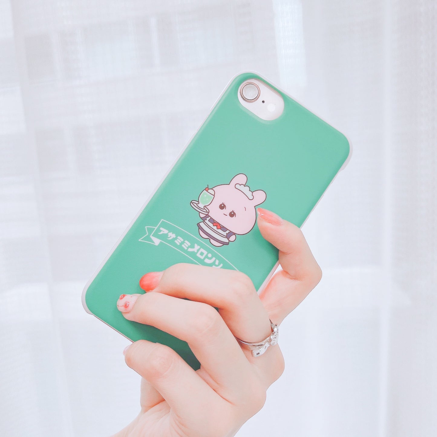[Asamimi-chan] Smartphone case compatible with almost all models (melon soda) Docomo② [Made to order]