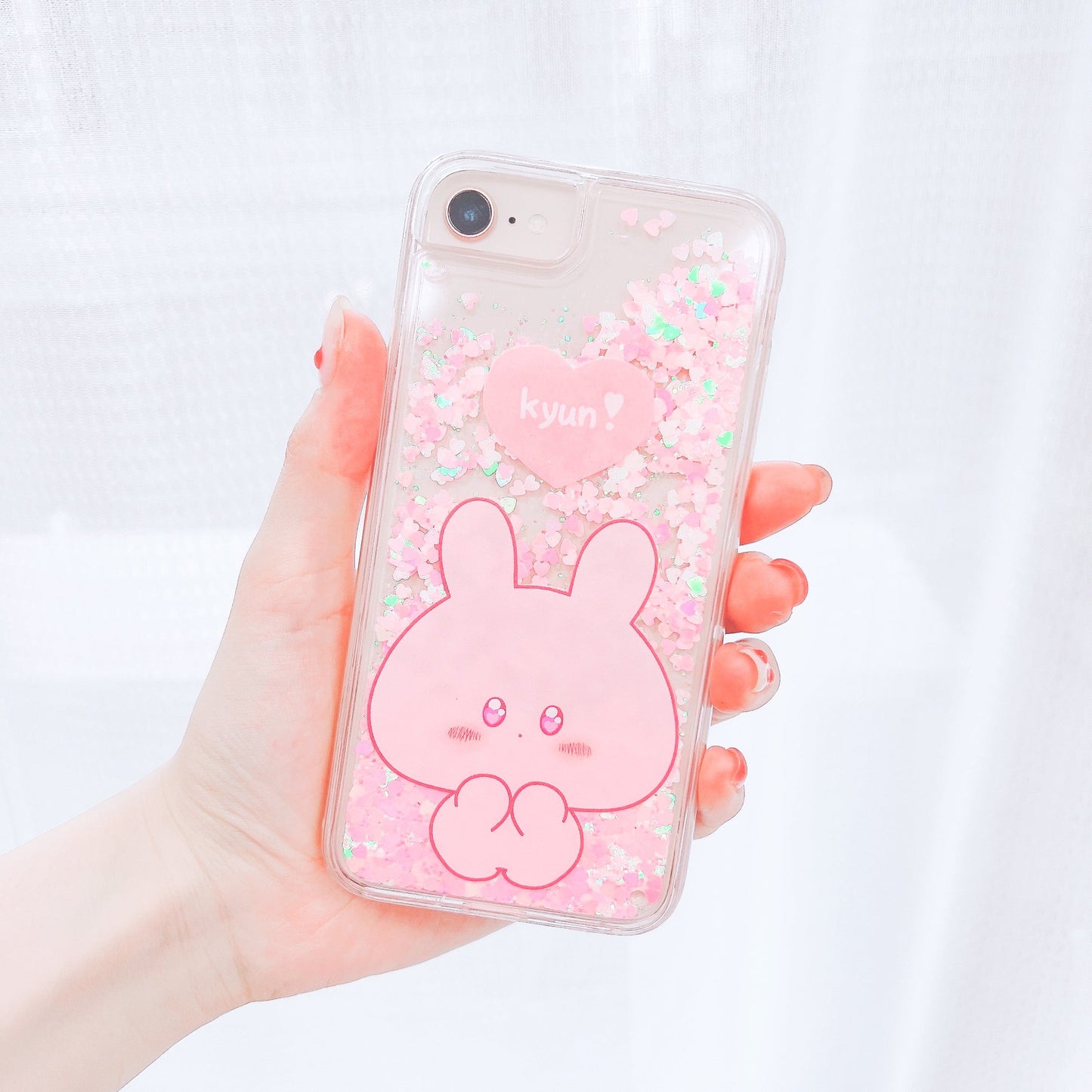 【あさみみちゃん】 iPhone11グリッターケース（きゅるみみ）