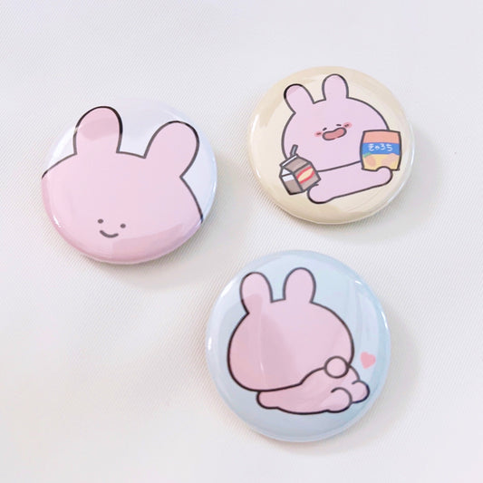 [Asamimi-chan] Set di badge per lattine (3 pezzi)