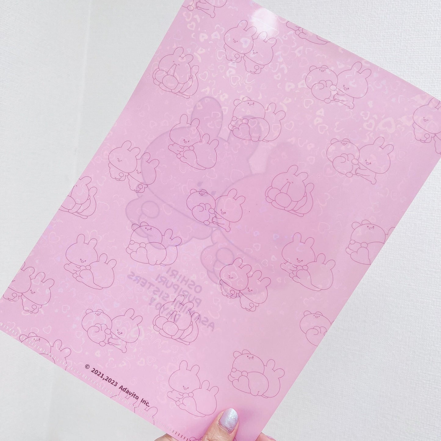[Asamimi-chan] Glitter A4 clear file [shipped in early March]