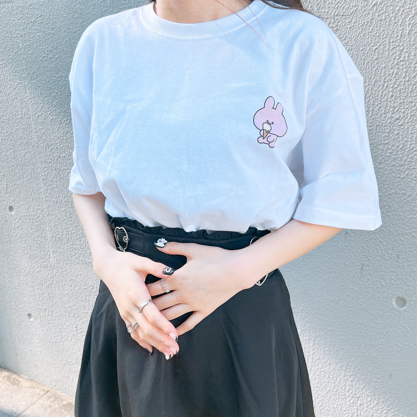 [Asamimi-chan] T-shirt imprimé à manches courtes (OMG)