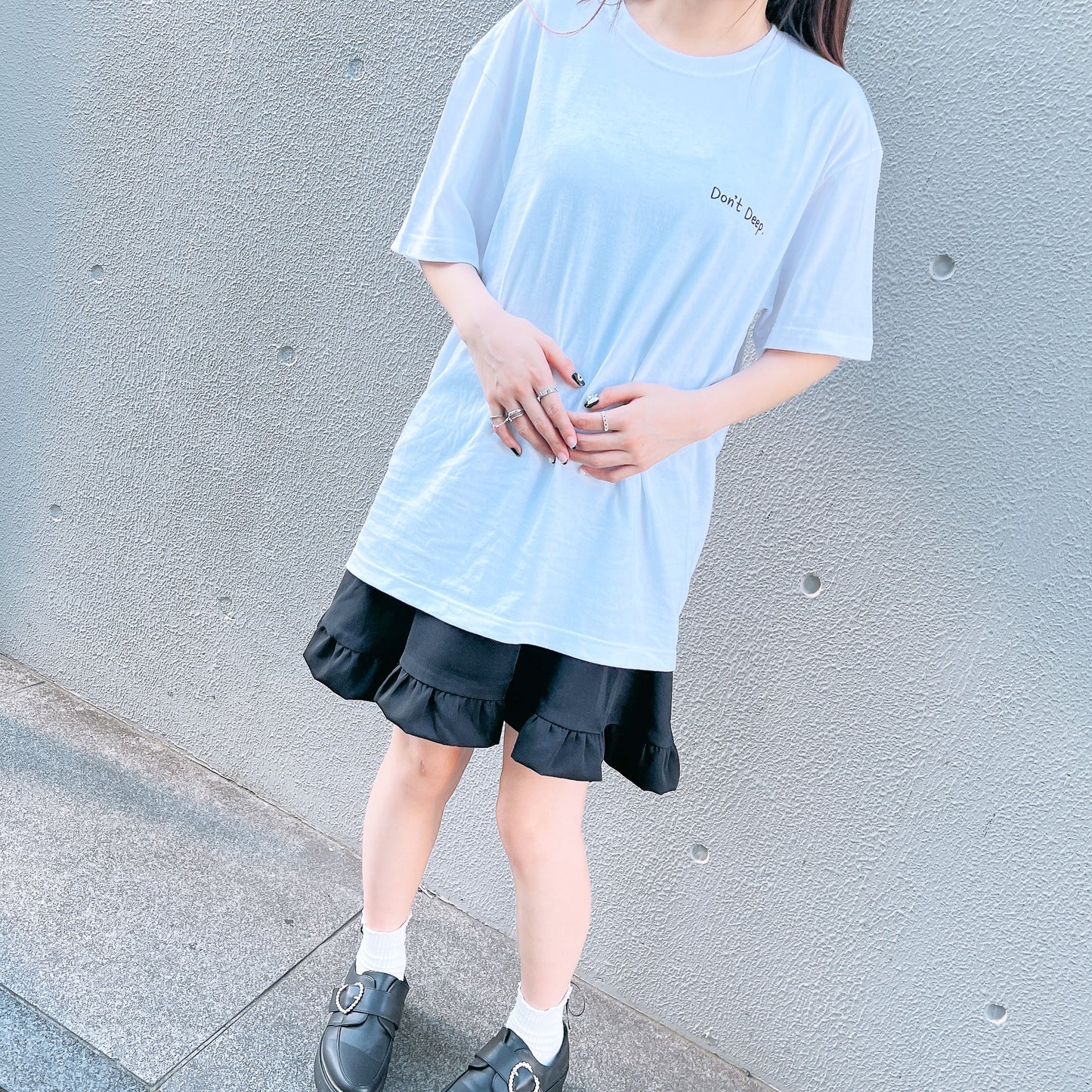 [Asamimi-chan] T-shirt stampata a maniche corte (Tsukamari)