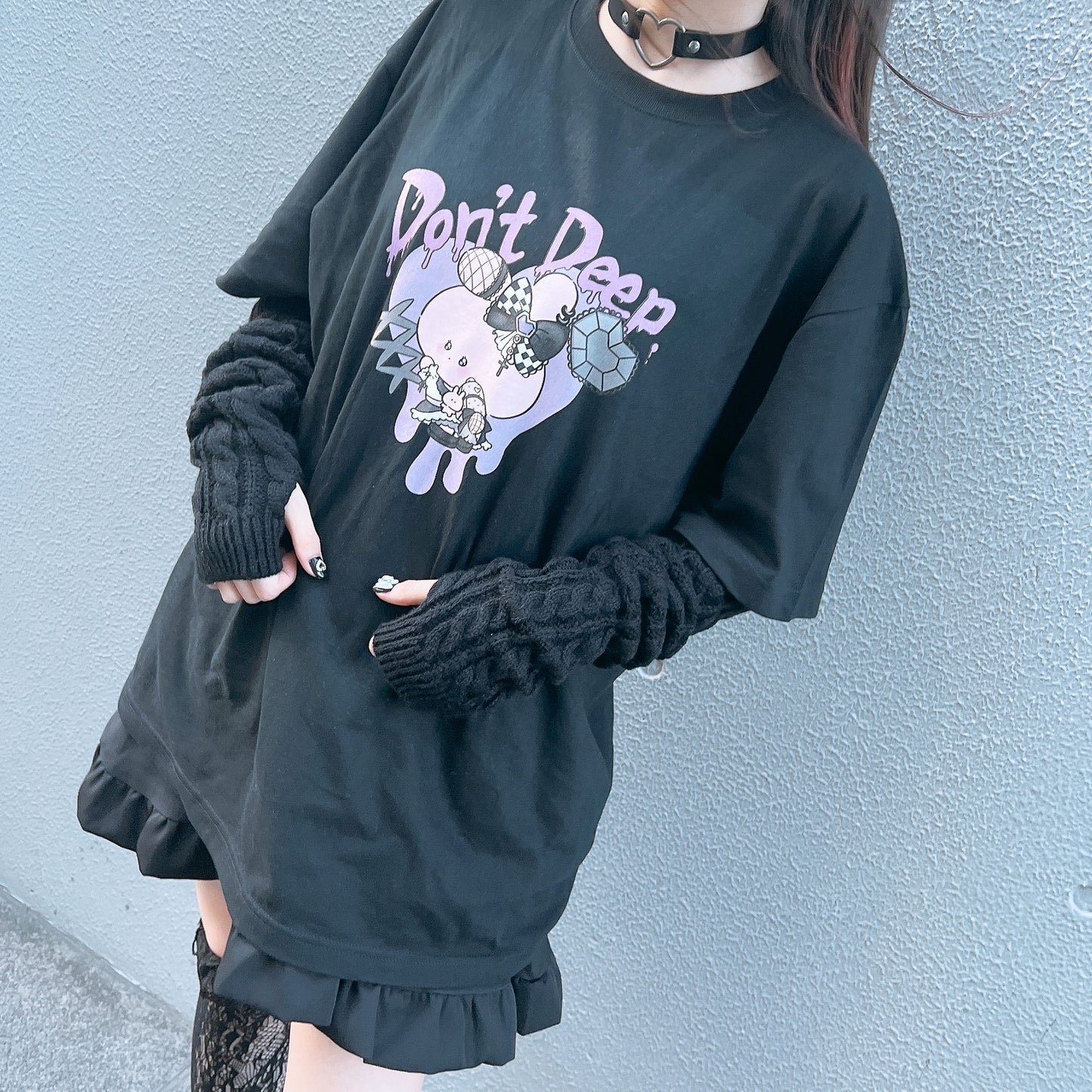 【あさみみちゃん】半袖プリントTシャツ（地雷）