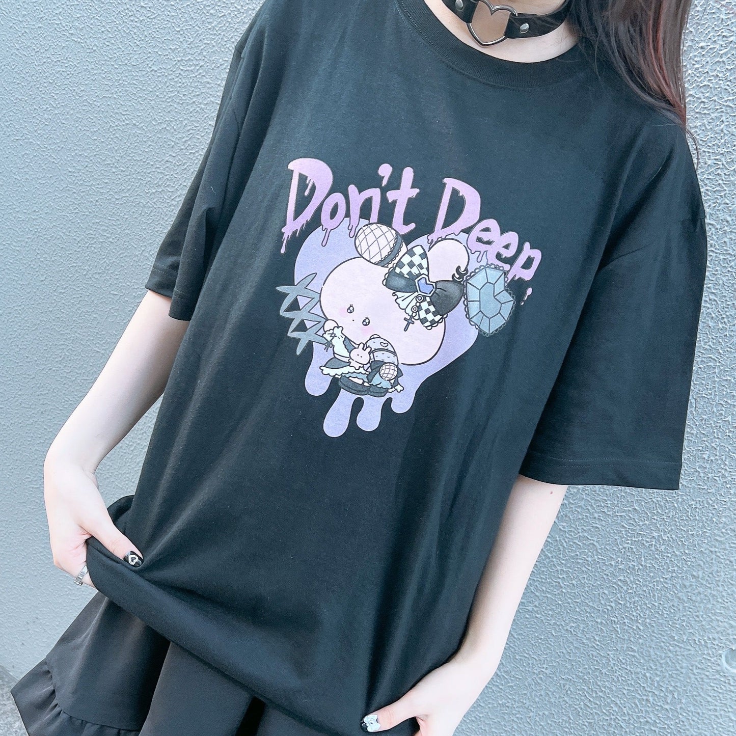 [Asamimi-chan] T-shirt stampata a maniche corte (mia)