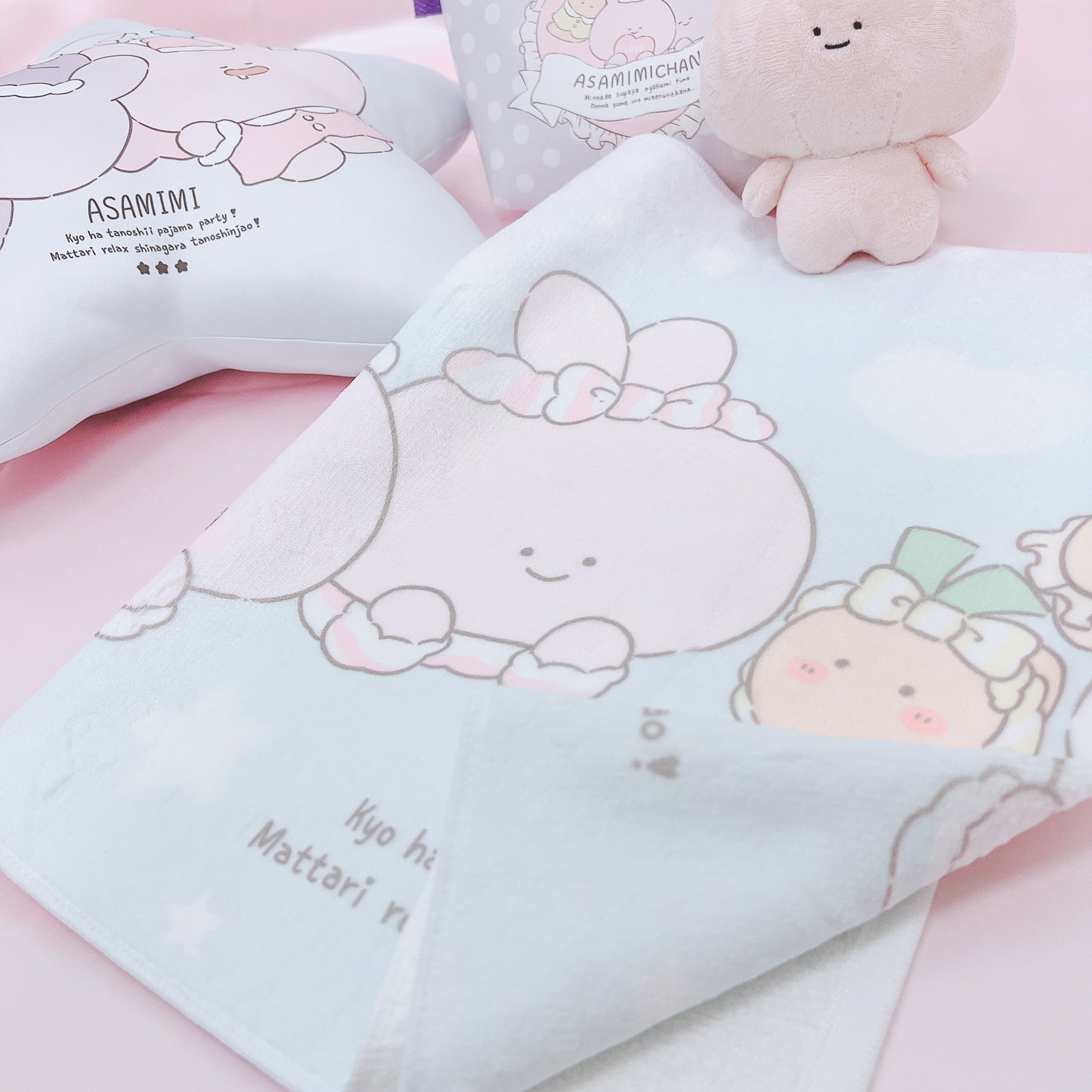 [Asamimi-chan] Face towel (pajama party)