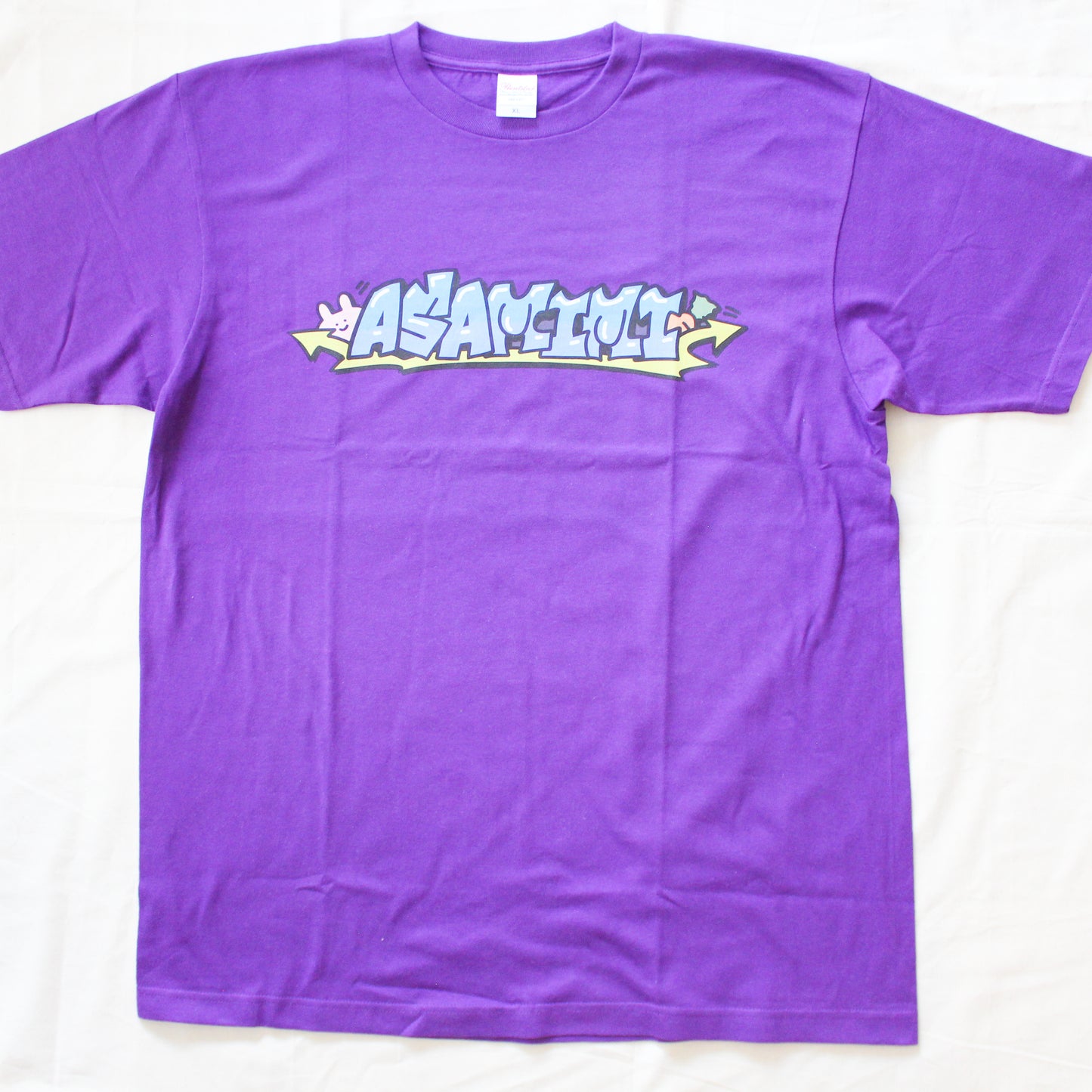[Asamimi-chan] Grand T-shirt à manches courtes (logo graffiti) [expédié mi-octobre]