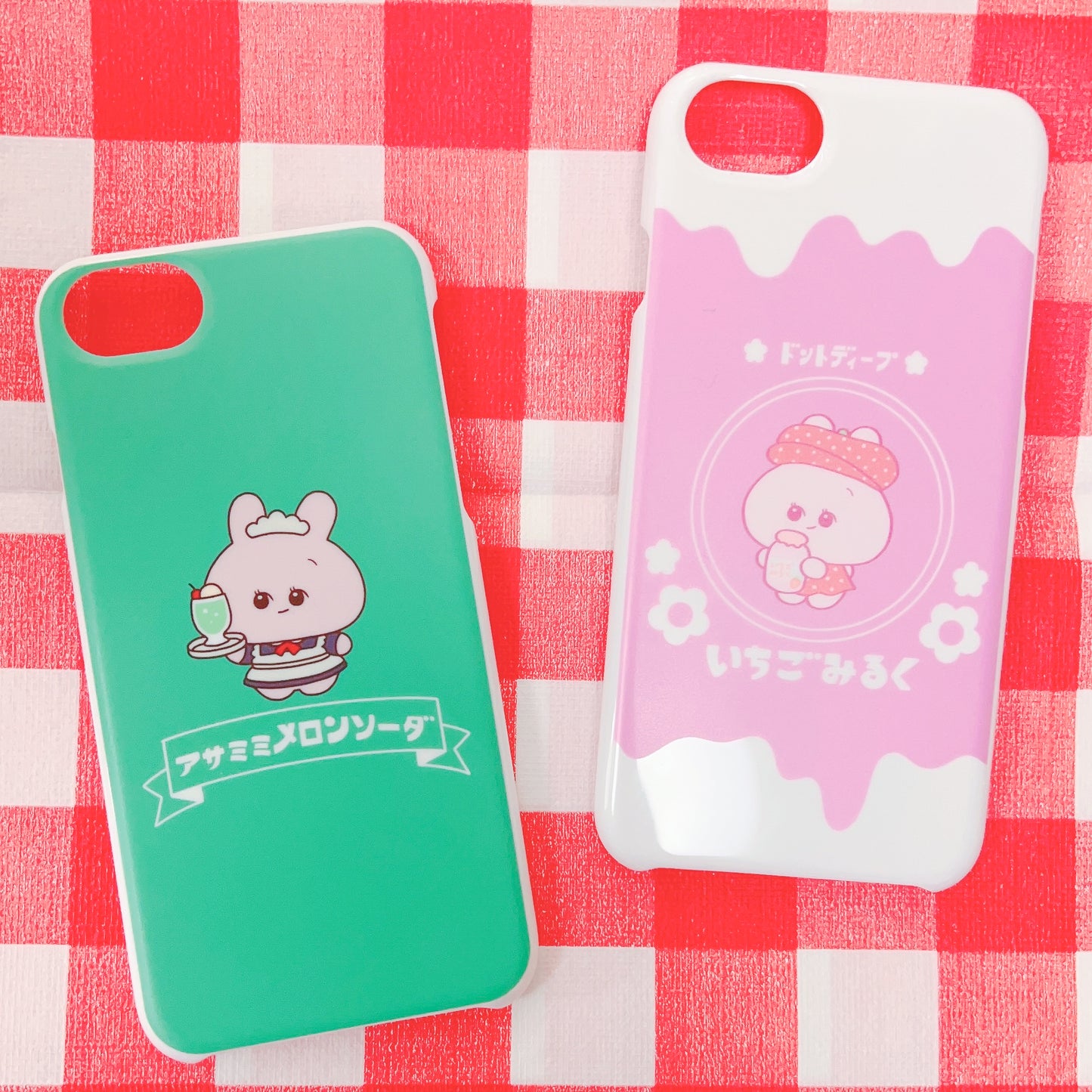 [Asamimi-chan] Smartphone case compatible with almost all models (melon soda) Docomo① [Made to order]